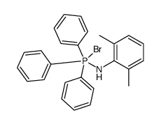 N-[bromo(triphenyl)-λ5-phosphanyl]-2,6-dimethylaniline Structure