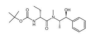 (S,S)-pseudoephedrine N-Boc-2-D-aminobutyramide Structure