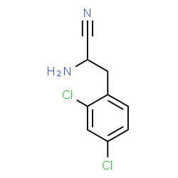 2-氨基-3-(2,4-二氯苯基)丙腈结构式