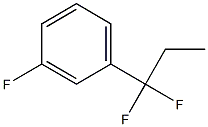 1-(1,1-difluoropropyl)-3-fluoro- Benzene Structure