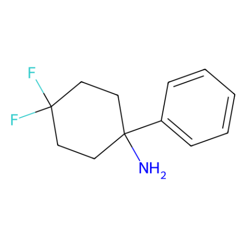 4,4-difluoro-1-phenylcyclohexan-1-amine结构式