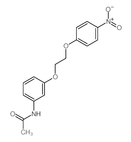Acetamide,N-[3-[2-(4-nitrophenoxy)ethoxy]phenyl]-结构式