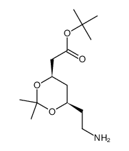 TERT-BUTYL(4R, 6R)-2-[6-(2-AMINOETHYL)-2,2-DIMETHYL-1,3-DIOXAN-4-YL]ACETATE structure