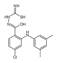 Benzoic acid, 4-chloro-2-((3,5-dimethylphenyl)amino)-, 2-(aminothioxom ethyl)hydrazide结构式