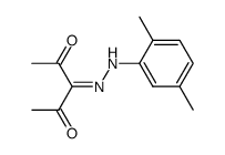 pentane-2,3,4-trione 3-[(2,5-dimethyl-phenyl)-hydrazone]结构式