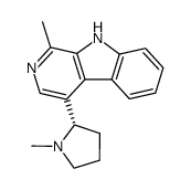 1-Methyl-4-[(2S)-1-methyl-2α-pyrrolidinyl]-β-carboline Structure