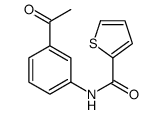 N-(3-acetylphenyl)thiophene-2-carboxamide结构式