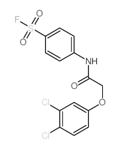 4-[[2-(3,4-dichlorophenoxy)acetyl]amino]benzenesulfonyl fluoride结构式