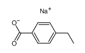 4-ethylbenzoic acid sodium salt Structure