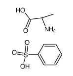 benzenesulfonic acid, DL-alanine-salt结构式