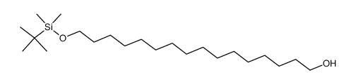 16-[(tert-butyldimethylsilyl)oxy]hexadecane-1-ol结构式