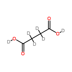 琥珀酸-d6结构式