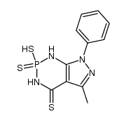 2-Mercapto-5-methyl-7phenylpyrazolo[3,4-d]-1,3,2-diazaphosphorin-2,4(1H,3H)-dithione Structure