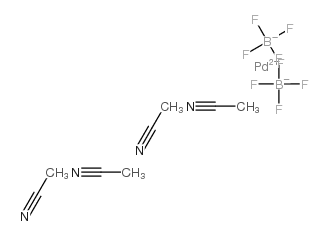 tetrakis(acetonitrile)palladium(ii) tetrafluoroborate Structure