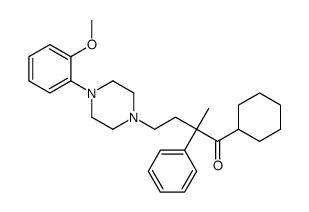 1-CYCLOHEXYL-4-(4-(2-METHOXYPHENYL)PIPERAZIN-1-YL)-2-METHYL-2-PHENYLBUTAN-1-ONE Structure