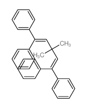 Benzene,1,1',1'',1'''-(3,3-dimethyl-1,4-pentadiene-1,5-diylidene)tetrakis-结构式