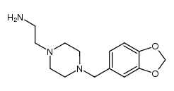 [(methylenedioxy-3,4 benzyl)-4 piperazinyl]-2 ethylamine结构式