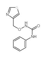 Urea,N-phenyl-N'-(4-thiazolylmethoxy)- structure