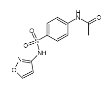 N-(4-(N-isoxazol-3-ylsulfamoyl)phenyl)acetamide Structure