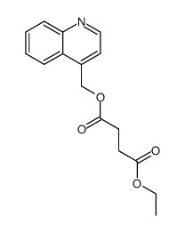 ethyl 4-quinolylmethyl butanedioate结构式