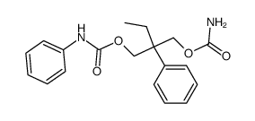 N,2-Diphenyl-2-ethyl-1,3-dicarbamoyloxy-propan结构式