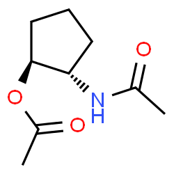 Acetamide, N-[(1S,2S)-2-(acetyloxy)cyclopentyl]- (9CI) Structure