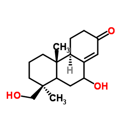 (5ξ)-7,16-Dihydroxypodocarp-8(14)-en-13-one structure