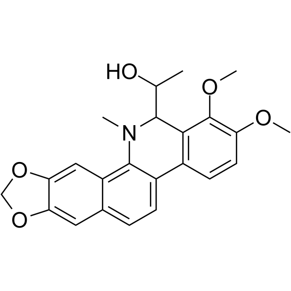 6-(1-Hydroxyethyl)-5,6-dihydrochelerythrine结构式