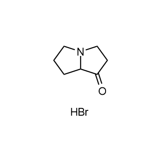 Hexahydro-1H-pyrrolizin-1-onehydrobromide structure