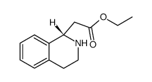 1-Isoquinolineacetic acid,1,2,3,4-tetrahydro-,ethyl ester,(1S)- Structure