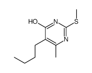 5-butyl-6-methyl-2-methylsulfanyl-1H-pyrimidin-4-one Structure