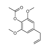 4-烯丙基-2,6-二甲氧基乙酸苯酯结构式