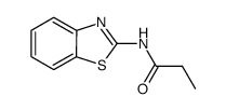 Propanamide, N-2-benzothiazolyl- (9CI) Structure
