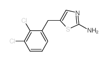 5-(2,3-Dichloro-benzyl)-thiazol-2-ylamine结构式
