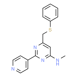 N-Methyl-6-[(phenylsulfanyl)methyl]-2-(4-pyridinyl)-4-pyrimidinamine picture