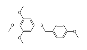 3,4,5-trimethoxy-(4-methoxybenzyl)-thioether结构式