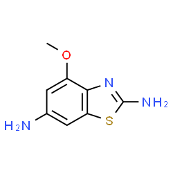 2,6-Benzothiazolediamine,4-methoxy-(9CI)结构式