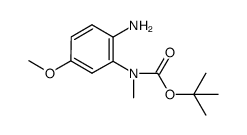 N-(2-amino-5-methoxyphenyl)-N-methylcarbamic acid t-butyl ester结构式