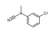 N-(3-chlorophenyl)-N-methylcyanamide结构式