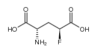 (2S,4S)-L-threo-4-fluoroglutamic acid Structure