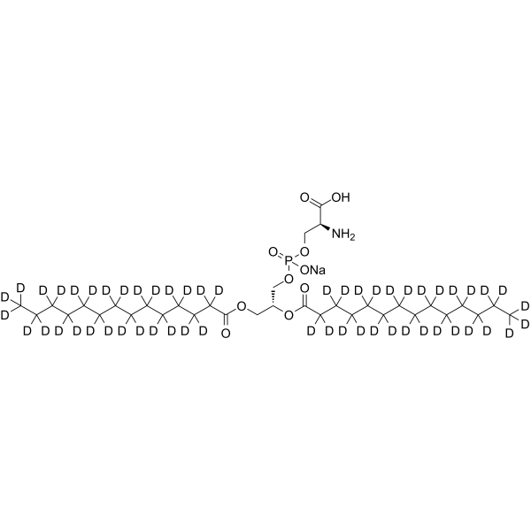 Sodium (2S,8R)-2-amino-5-hydroxy-11-oxo-8-[(2H27)tetradecanoyloxy](12,12,13,13,14,14,15,15,16,16,17,17,18,18,19,19,20,20,21,21,22,22,23,23,24,24,24-2H27)-4,6,10-trioxa-5-phosphatetracosan-1-oate 5-oxide picture