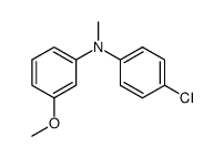 (4-Chloro-phenyl)-(3-methoxy-phenyl)-methyl-amine Structure