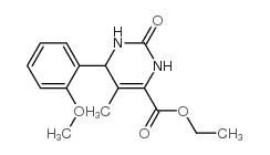 4-Pyrimidinecarboxylicacid,1,2,3,6-tetrahydro-6-(2-methoxyphenyl)-5-methyl-2-oxo-,ethylester(9CI) structure