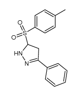 3-phenyl-5-tosyl-4,5-dihydro-1H-pyrazole Structure
