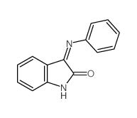 2-Indolinone, 3- (phenylimino)- Structure