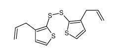 3-prop-2-enyl-2-[(3-prop-2-enylthiophen-2-yl)disulfanyl]thiophene结构式