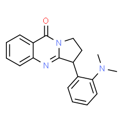 3-[2-(Dimethylamino)phenyl]-2,3-dihydropyrrolo[2,1-b]quinazolin-9(1H)-one结构式