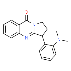 3-[2-(Dimethylamino)phenyl]-2,3-dihydropyrrolo[2,1-b]quinazolin-9(1H)-one Structure