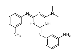 N,N'-Bis(3-aminophenyl)-N'',N''-dimethyl-1,3,5-triazine-2,4,6-triamine结构式