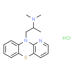 10-[2-(dimethylamino)propyl]-10H-pyrido[3,2-b][1,4]benzothiazine hydrochloride结构式